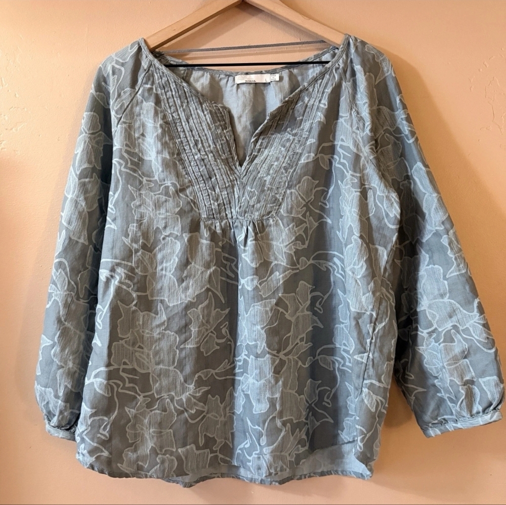 PRANA Leonardo Organic Cotton Blend Top L